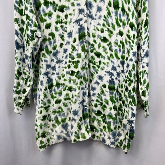 Kenar Women’s Button Front Cardigan 3/4 Sleeve Multicolor Soft Size XL - Picture 4 of 8